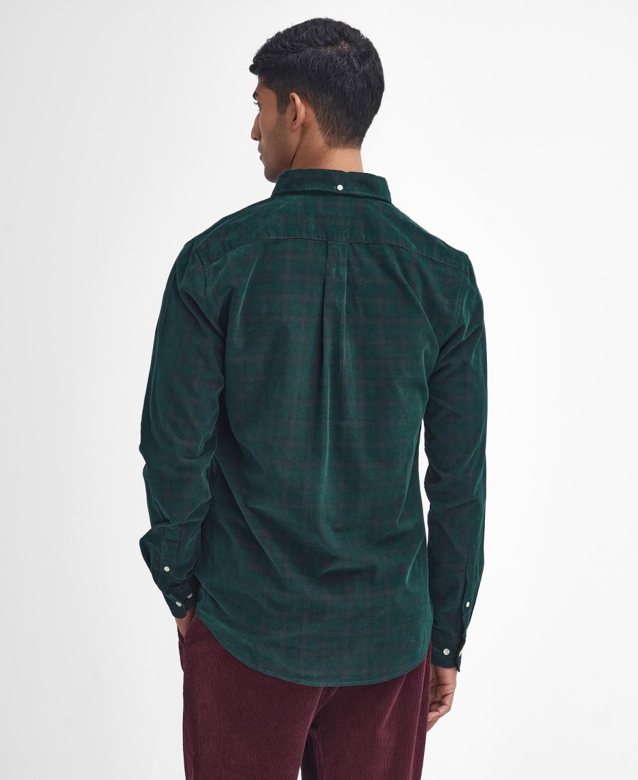 koszula sztruksowa z długim rękawem harthill tailored