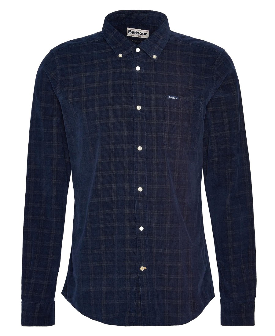koszula sztruksowa z długim rękawem harthill tailored