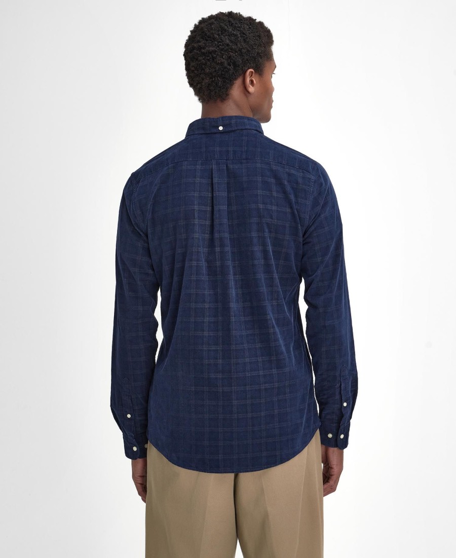 koszula sztruksowa z długim rękawem harthill tailored