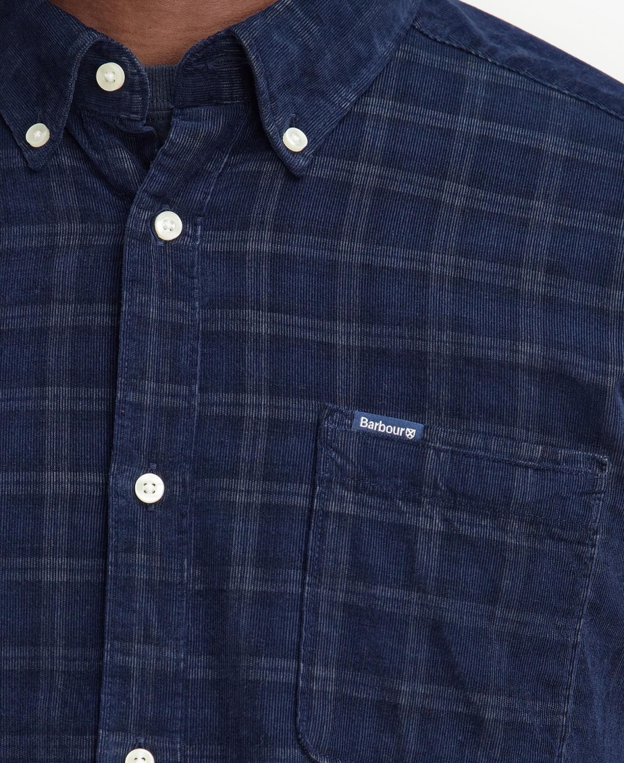 koszula sztruksowa z długim rękawem harthill tailored