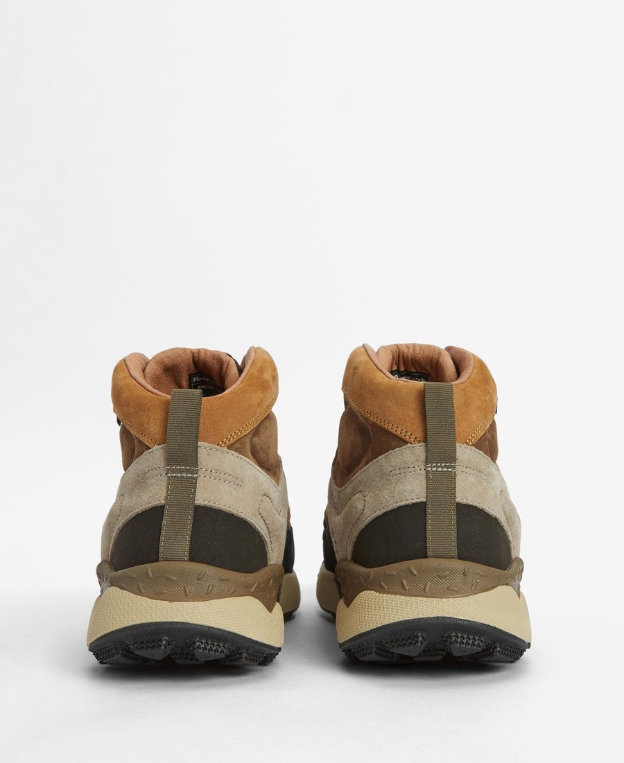 barbour x flower mountain back country uni mid sneakers