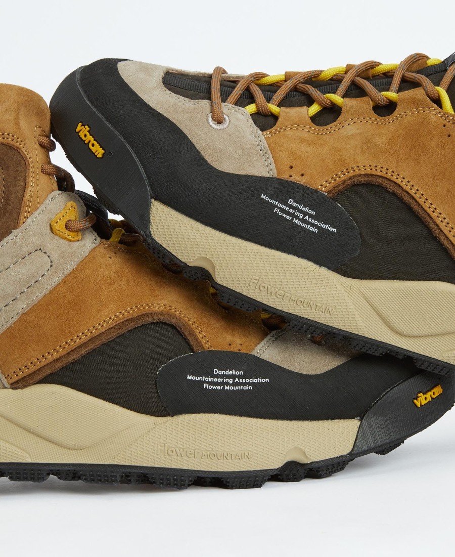 barbour x flower mountain back country uni mid sneakers