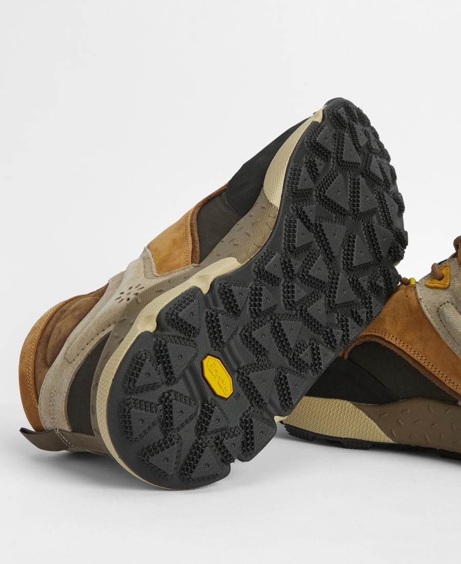 barbour x flower mountain back country uni mid sneakers