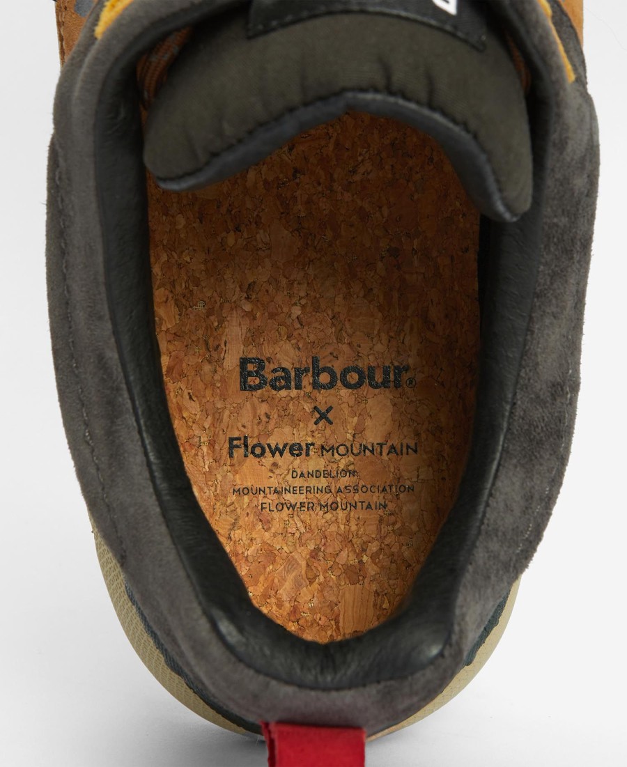barbour x flower mountain back country uni sneakers