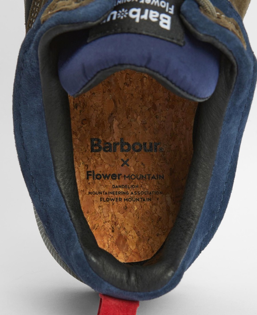 barbour x flower mountain back country uni sneakers