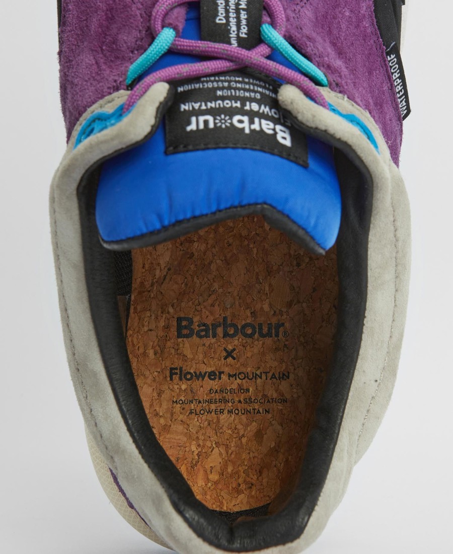 barbour x flower mountain back country uni sneakers