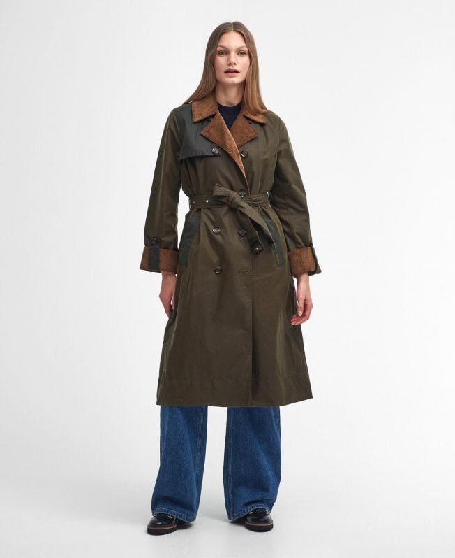 płaszcz typu trenchcoat marki brackley waxed