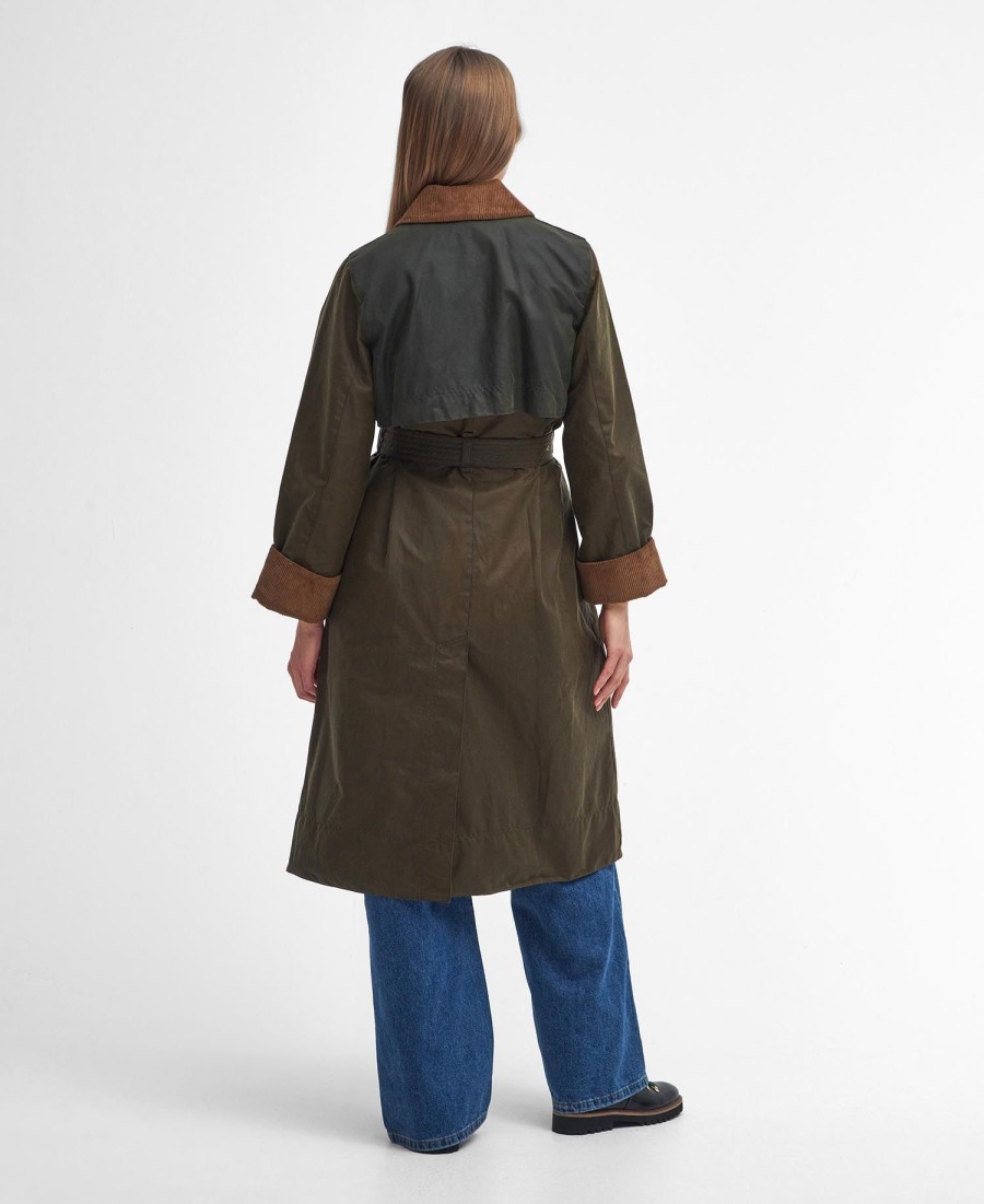 płaszcz typu trenchcoat marki brackley waxed