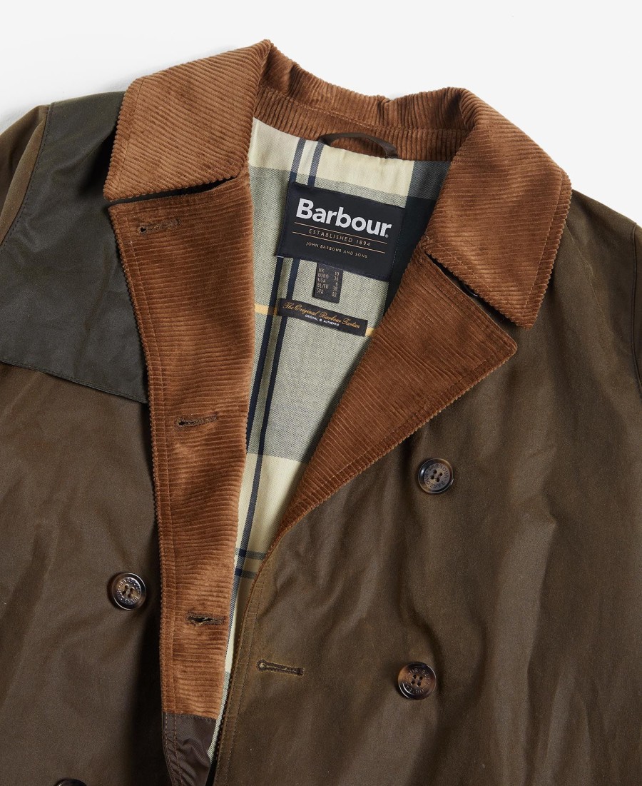 płaszcz typu trenchcoat marki brackley waxed