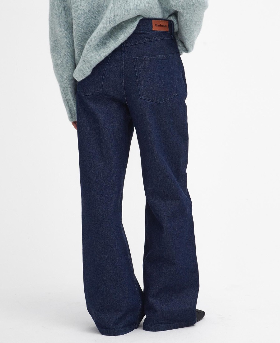 jeansy maisie z szerokimi nogawkami