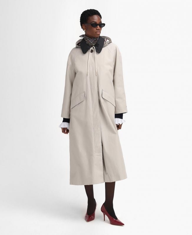 barbour the edit by alexa natalie wodoodporna kurtka samochodowa