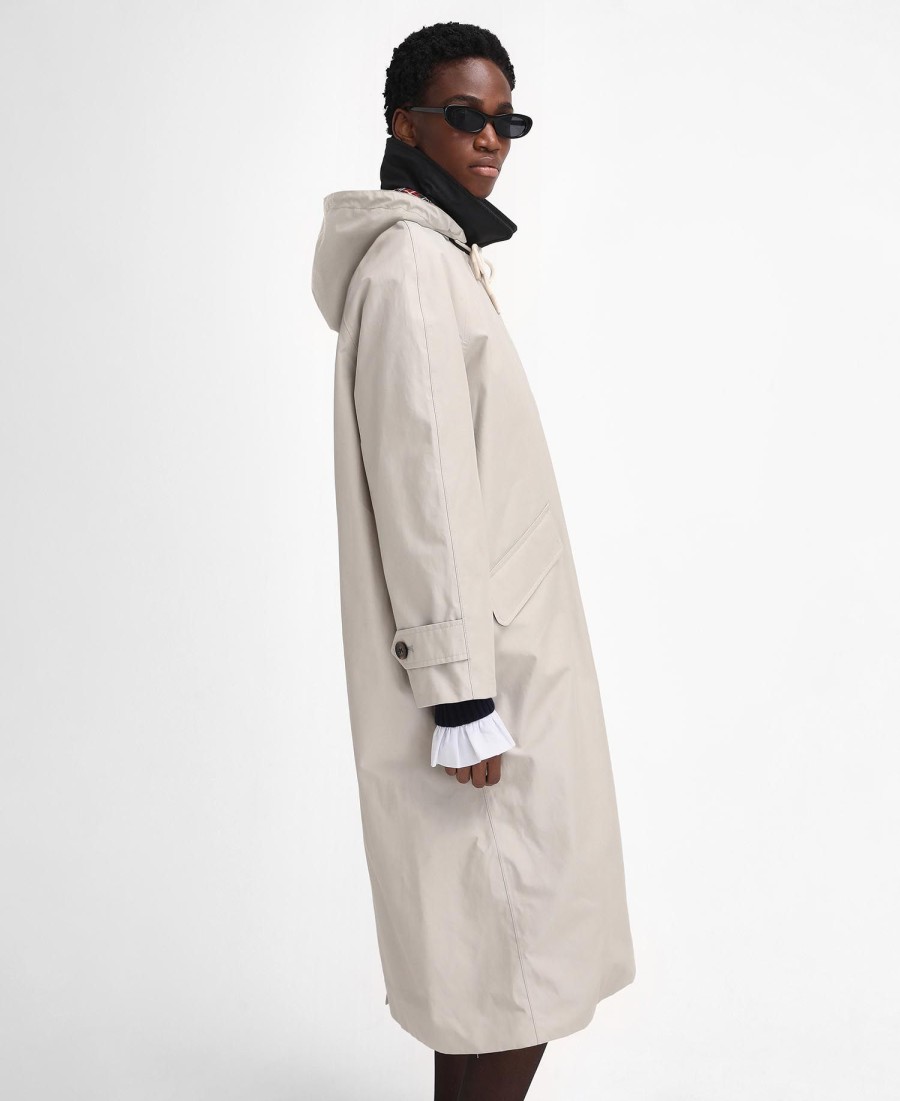 barbour the edit by alexa natalie wodoodporna kurtka samochodowa
