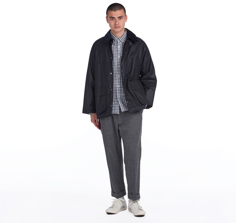 kurtka woskowana barbour bedale oversized