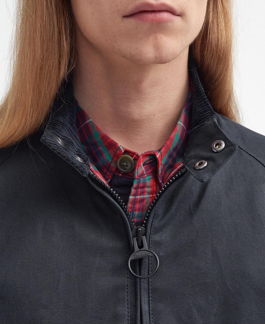kurtka harrington barbour x baracuta porton wax
