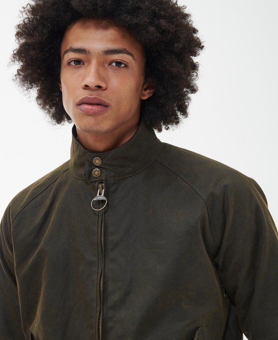 kurtka harrington barbour x baracuta porton wax