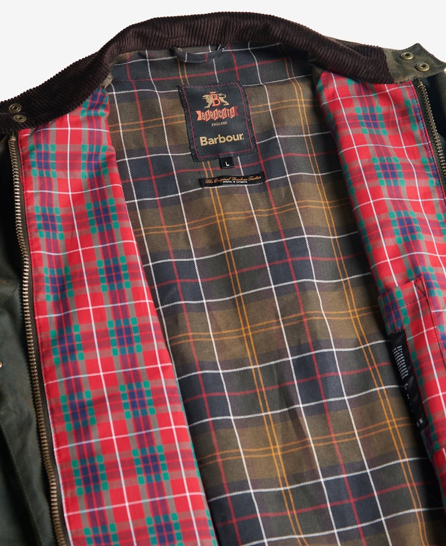 kurtka harrington barbour x baracuta porton wax