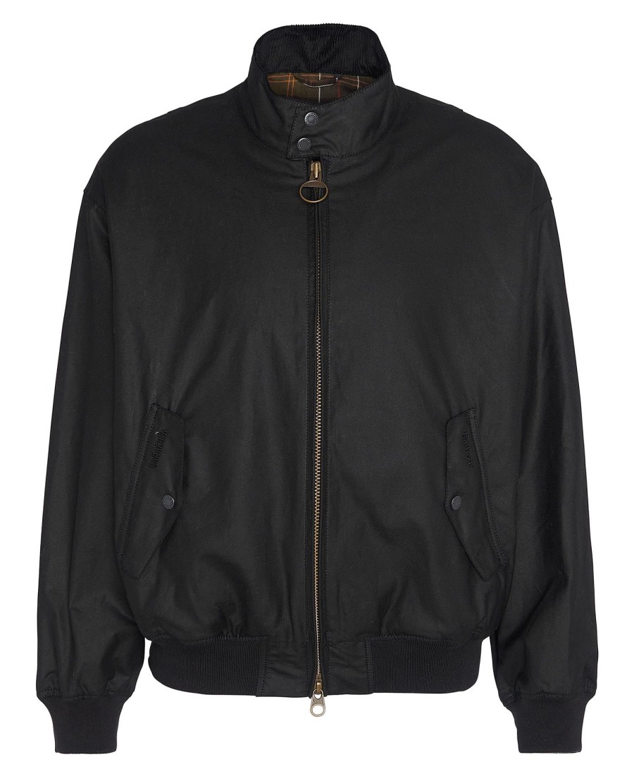woskowana kurtka harrington barbour x baracute ma-1