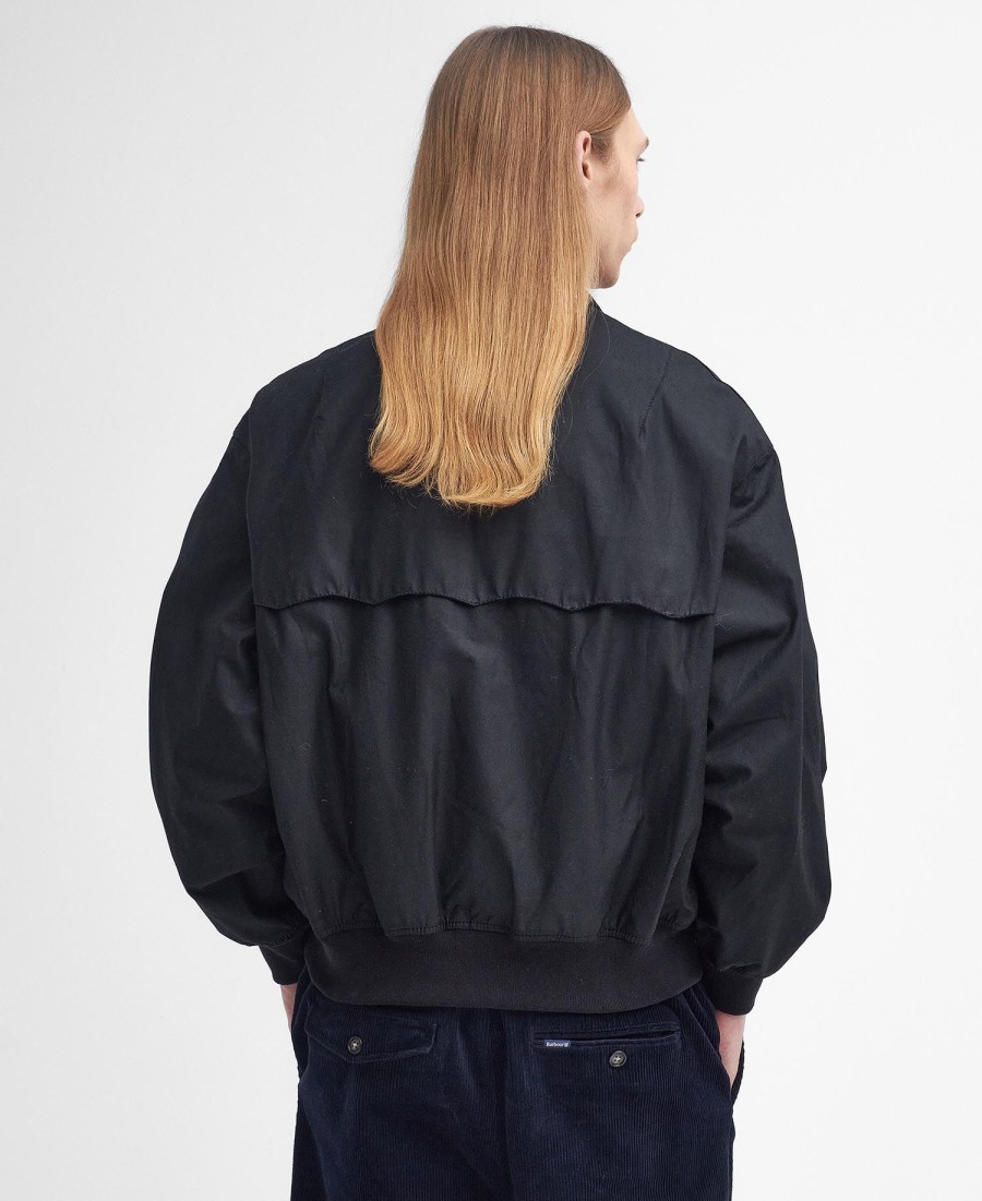 woskowana kurtka harrington barbour x baracute ma-1