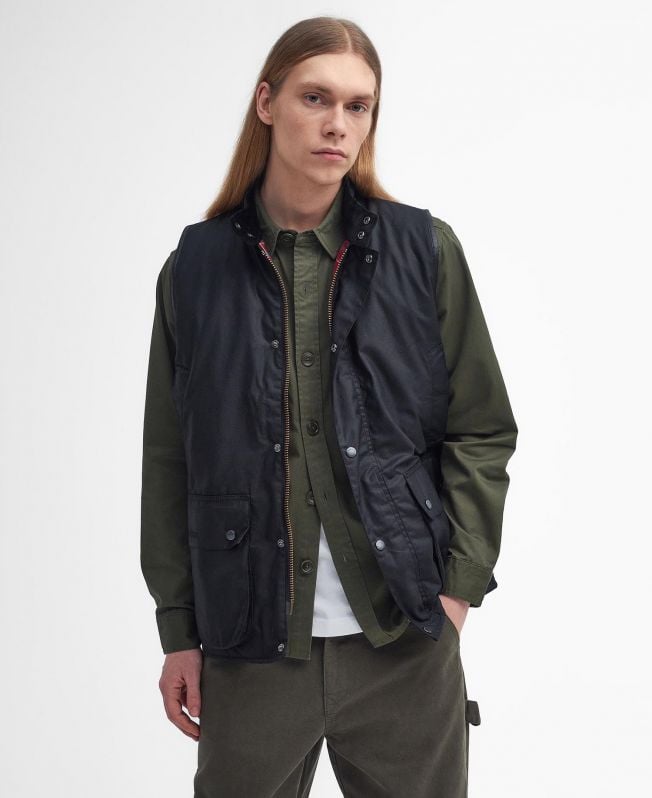 barbour x baracuta oversized woskowana kamizelka