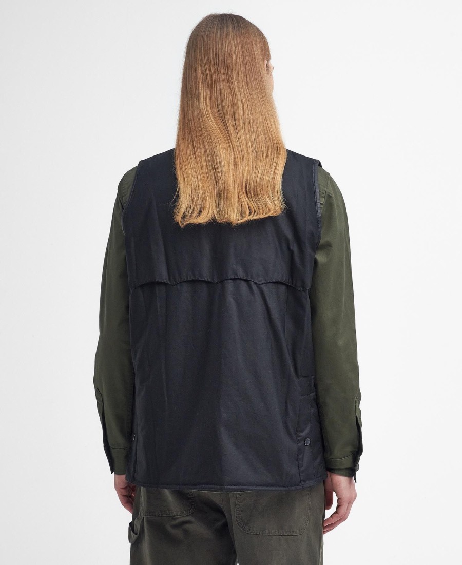 barbour x baracuta oversized woskowana kamizelka