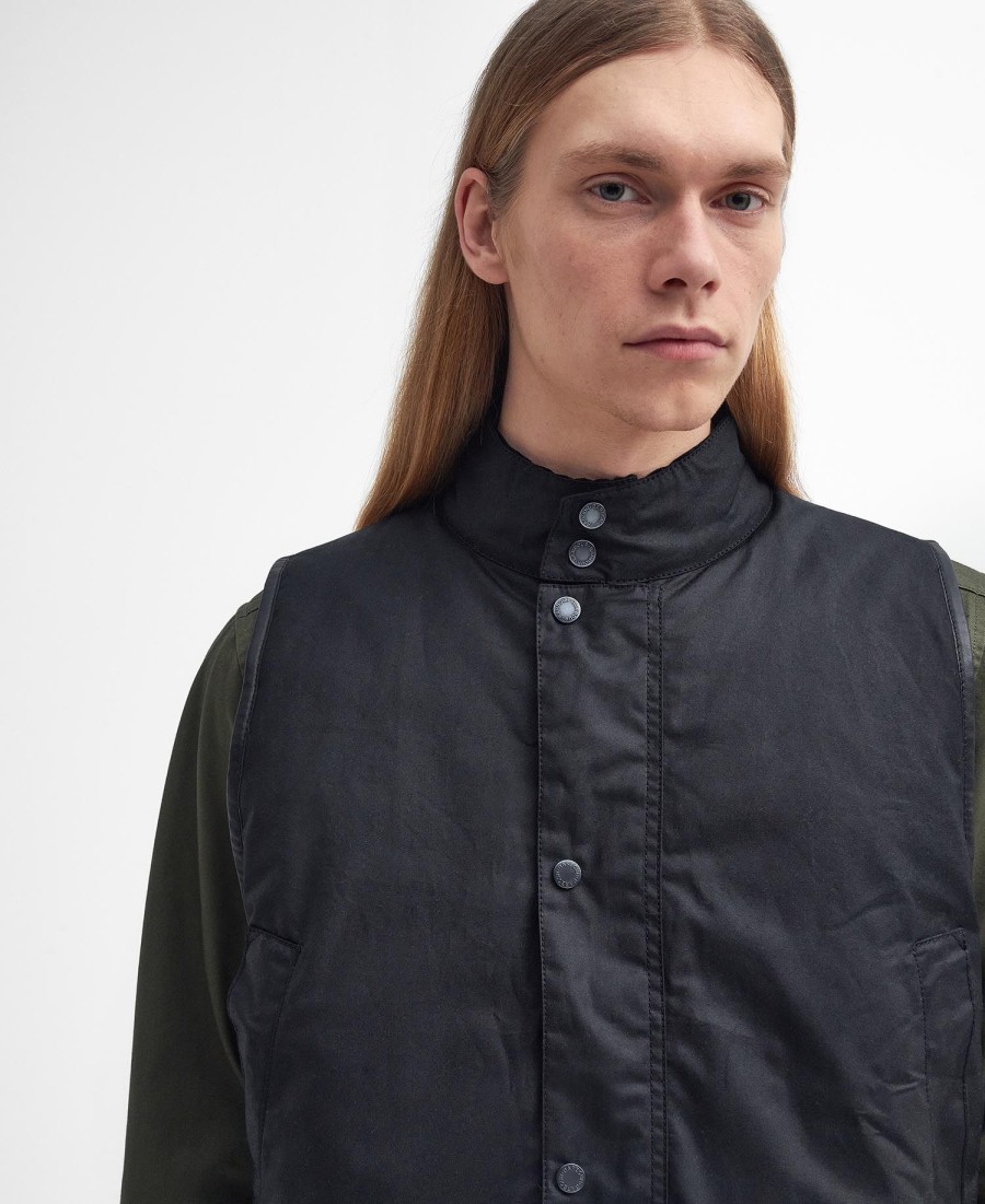 barbour x baracuta oversized woskowana kamizelka
