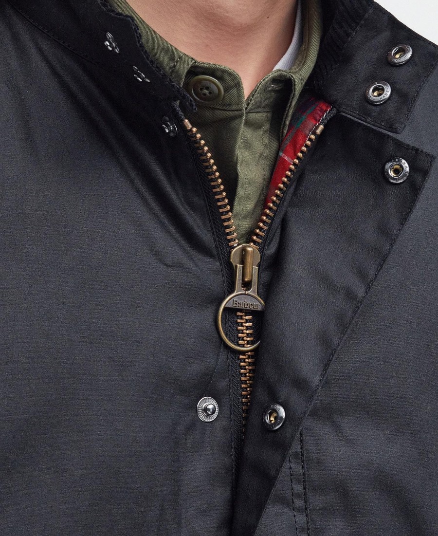 barbour x baracuta oversized woskowana kamizelka