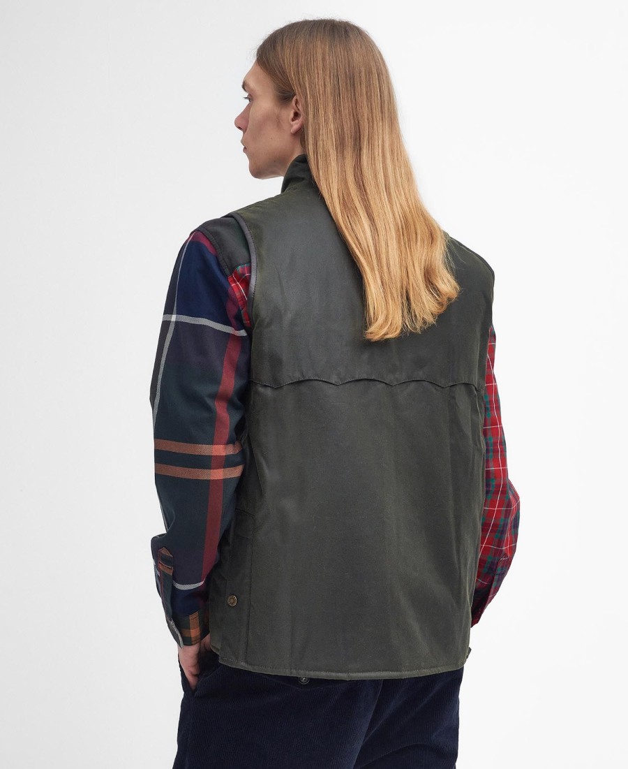 barbour x baracuta oversized woskowana kamizelka
