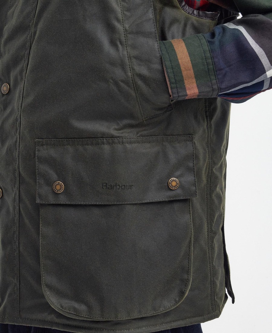 barbour x baracuta oversized woskowana kamizelka