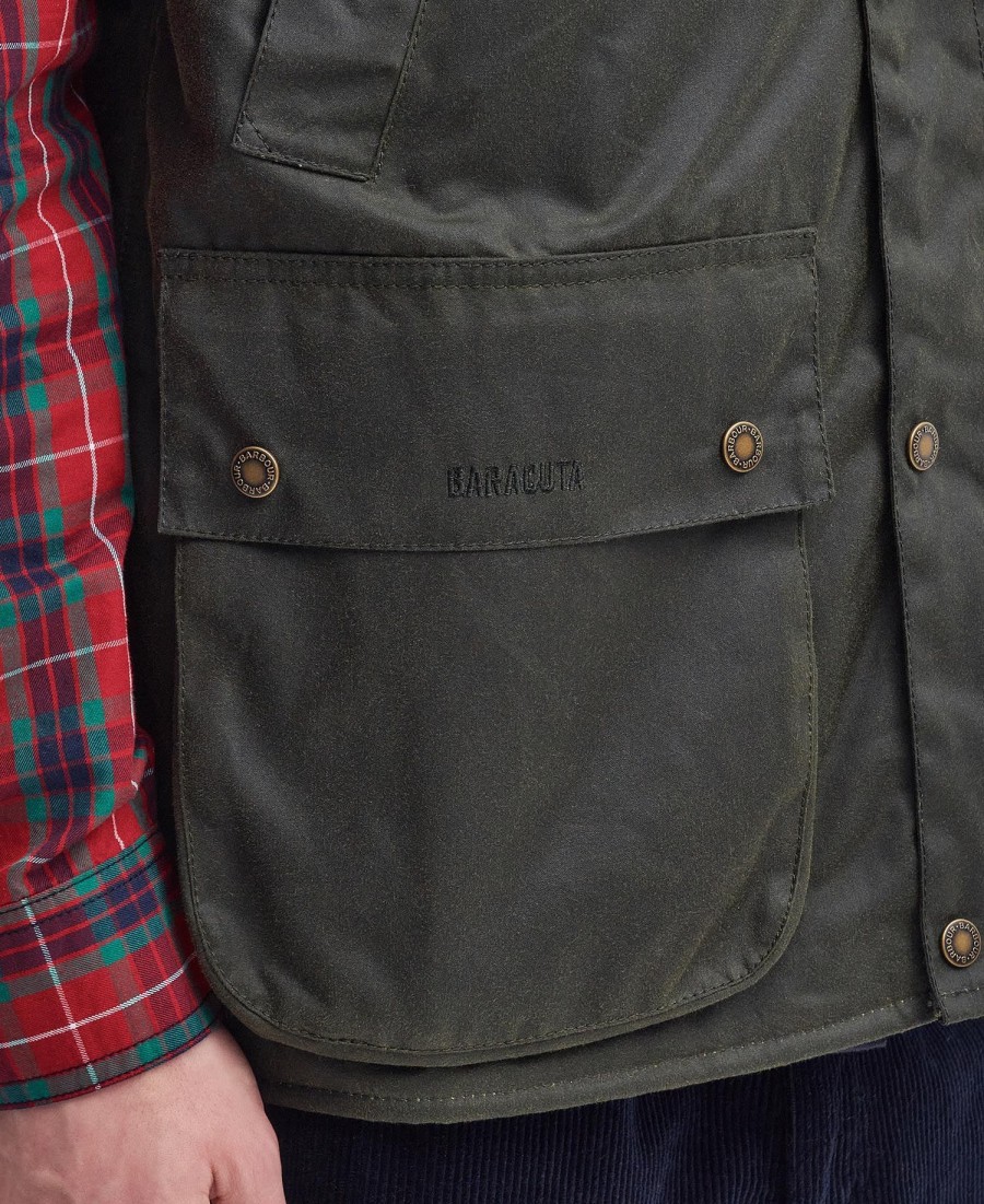 barbour x baracuta oversized woskowana kamizelka
