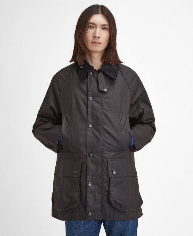 kurtka woskowa beaufort oversized