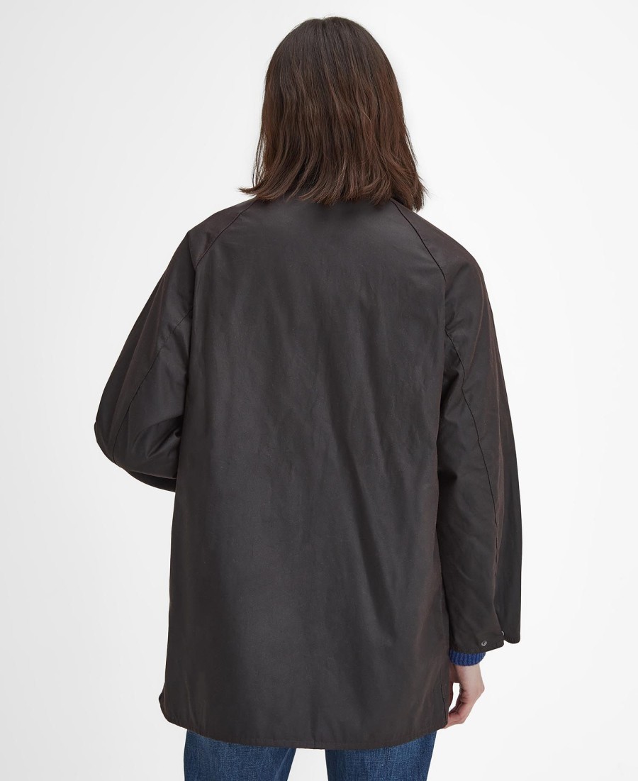 kurtka woskowa beaufort oversized