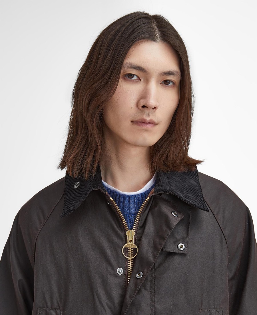 kurtka woskowa beaufort oversized