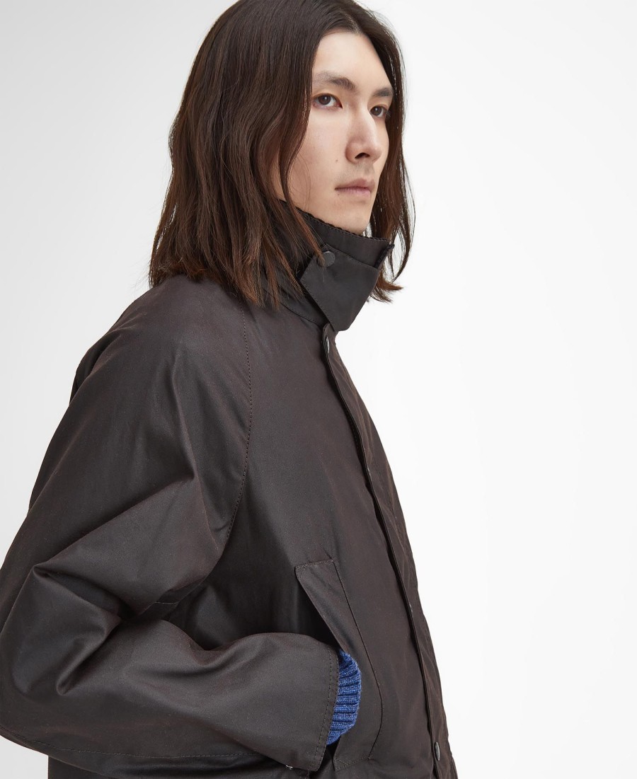 kurtka woskowa beaufort oversized