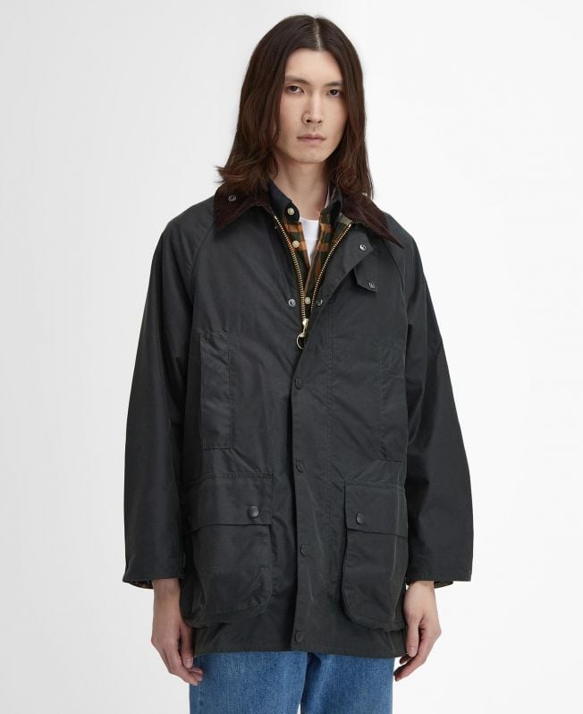 kurtka woskowa beaufort oversized