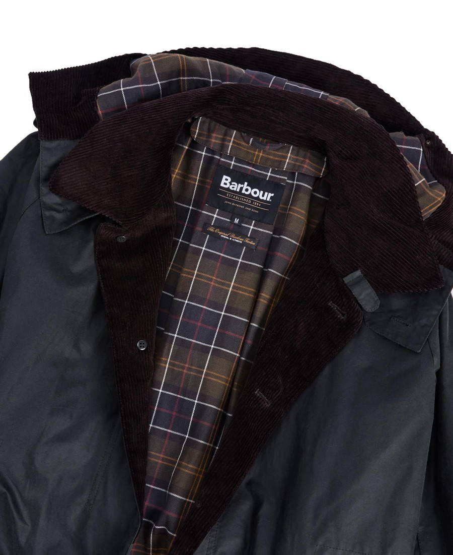 barbour x to ki to wax riding coat