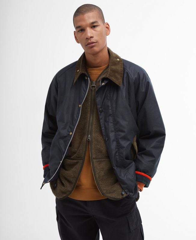 kurtka woskowana barbour x flower mountain oversized