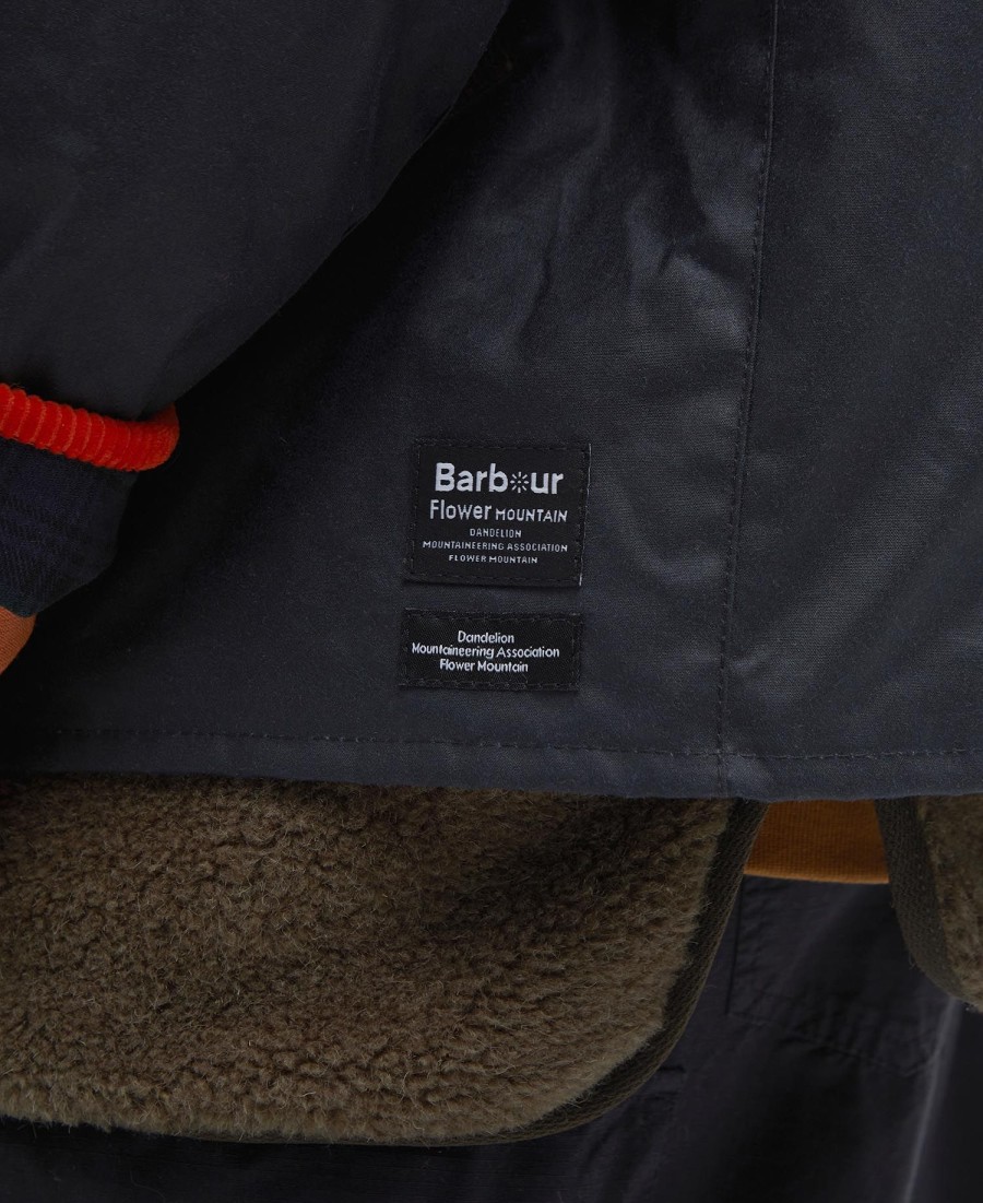 kurtka woskowana barbour x flower mountain oversized