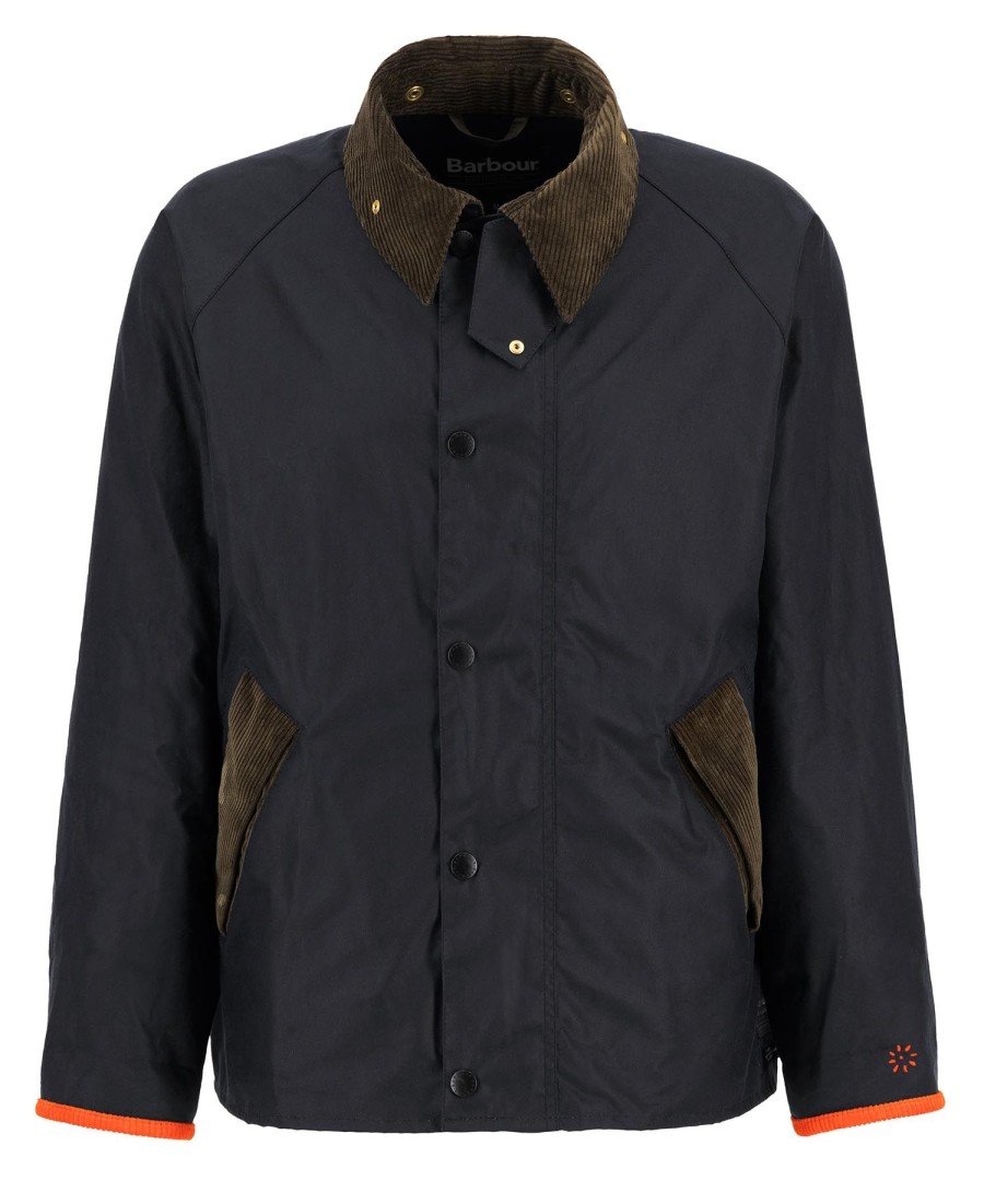 kurtka woskowana barbour x flower mountain oversized