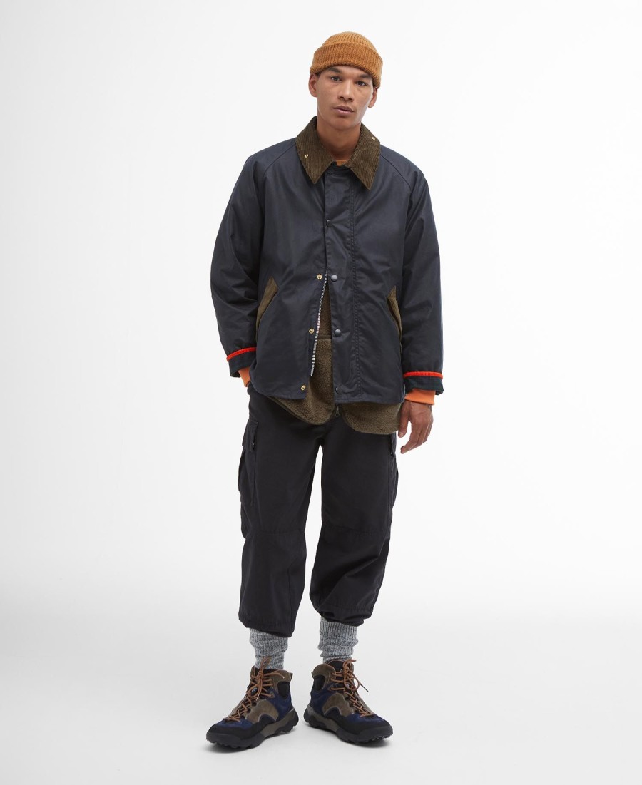 kurtka woskowana barbour x flower mountain oversized