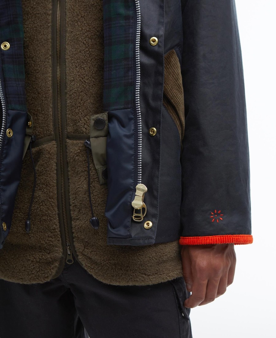 kurtka woskowana barbour x flower mountain oversized