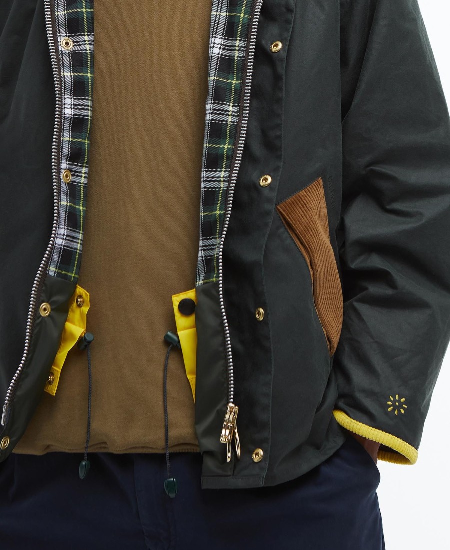 kurtka woskowana barbour x flower mountain oversized