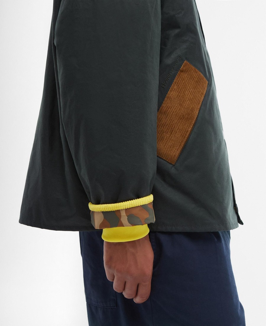 kurtka woskowana barbour x flower mountain oversized