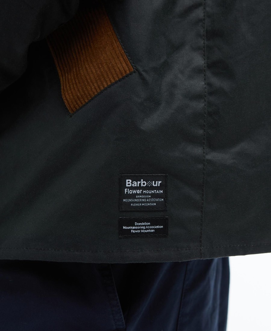 kurtka woskowana barbour x flower mountain oversized