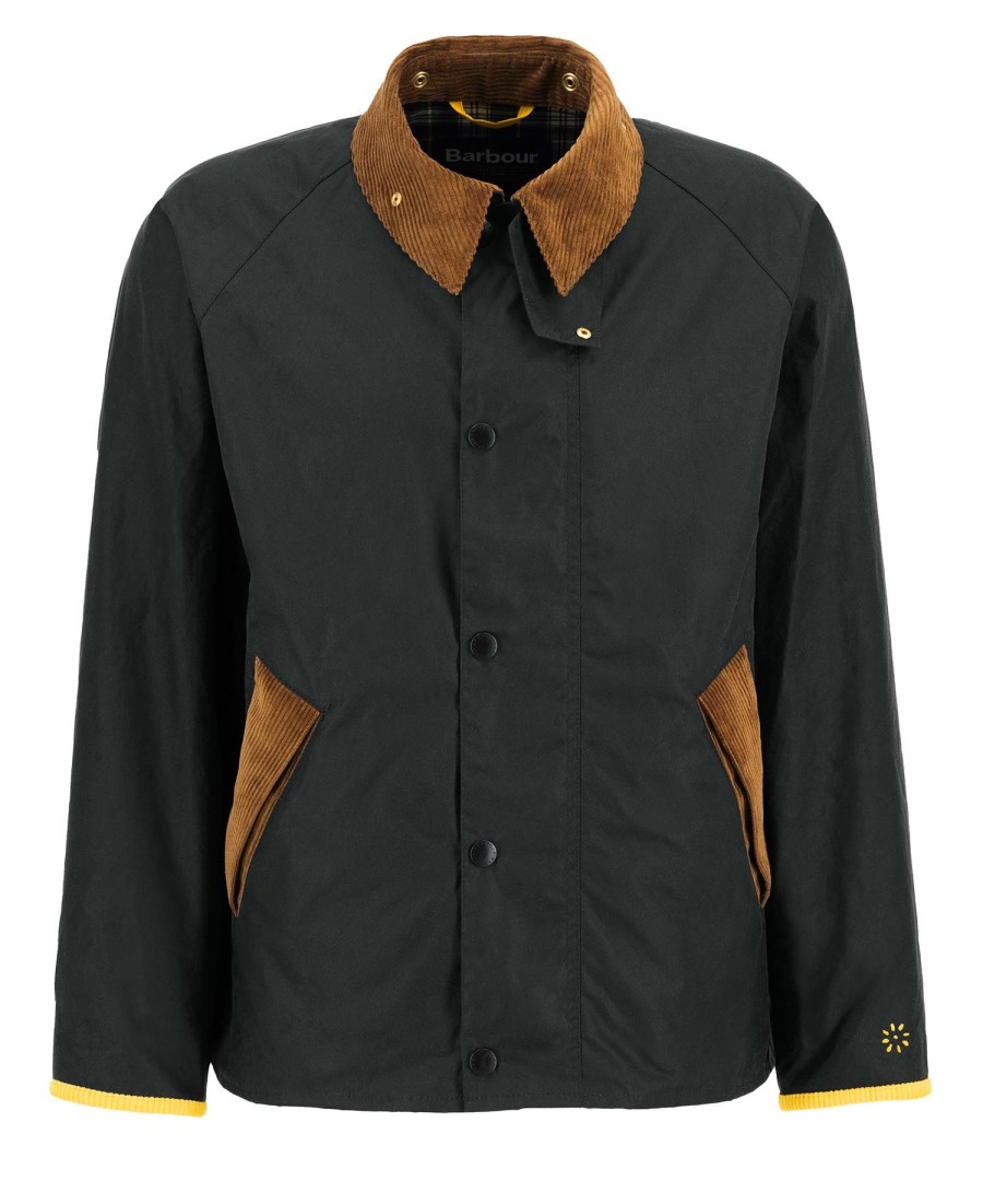 kurtka woskowana barbour x flower mountain oversized
