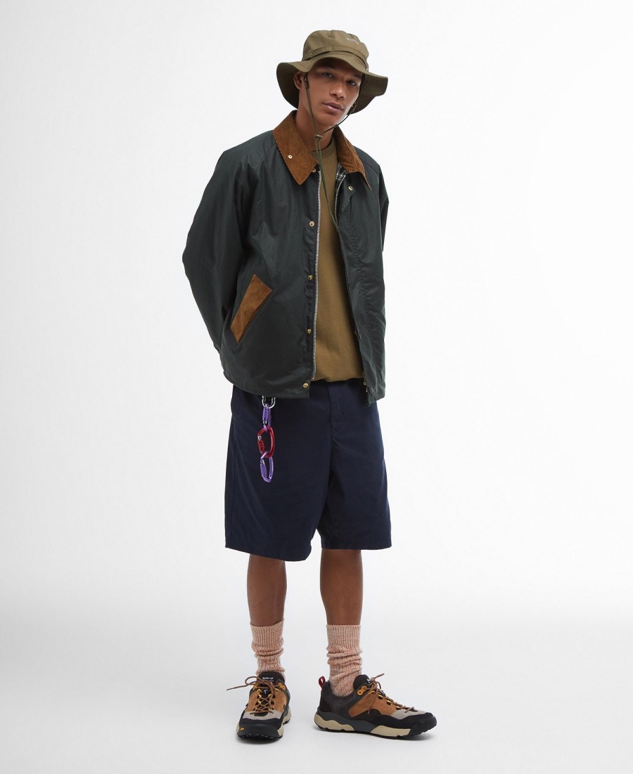 kurtka woskowana barbour x flower mountain oversized