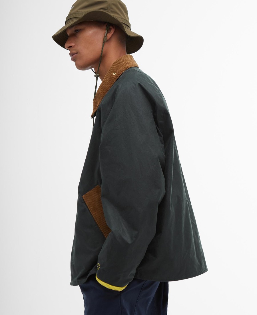 kurtka woskowana barbour x flower mountain oversized