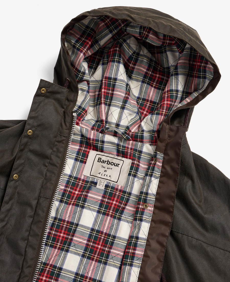 barbour the edit autorstwa alexa liam woskowana parka